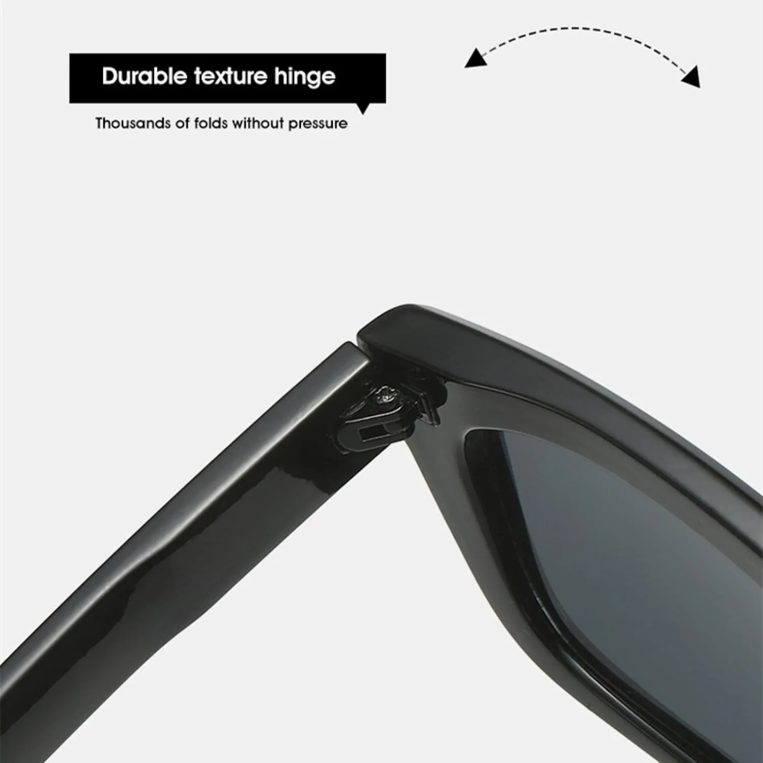 Sunglasses for Men and Women Anti-purple Line Tour Driving Sport Uv400 Sunglasses Simple Thick Frame Wide Legs