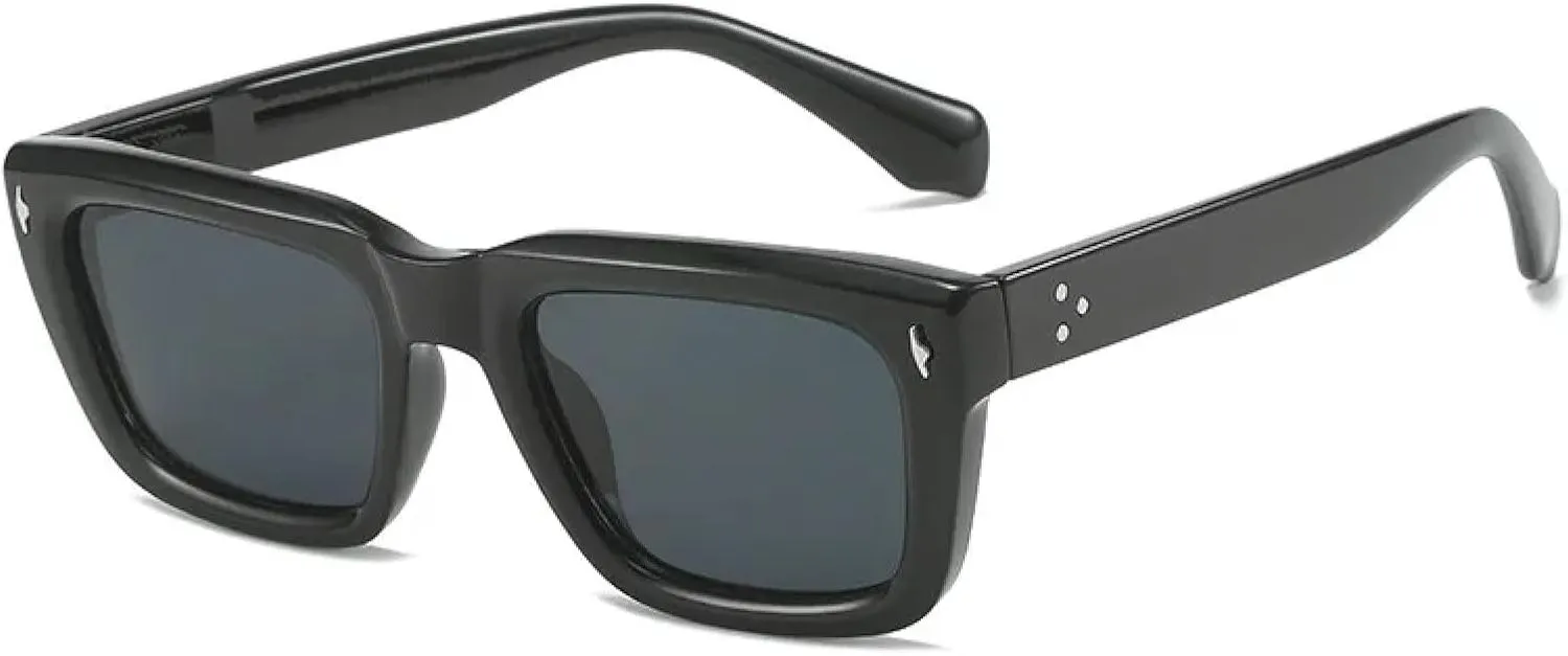 Sunglasses for Men and Women Anti-purple Line Tour Driving Sport Uv400 Sunglasses Simple Thick Frame Wide Legs