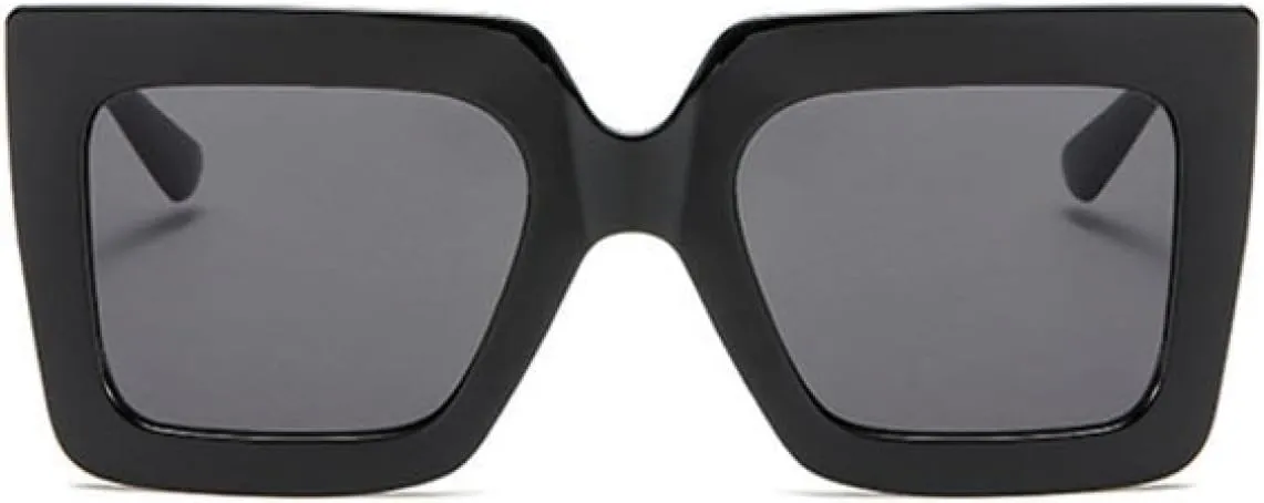 Sunglasses Women Vintage Oversized Luxury Gradient Glasses Classic Black Glasses Uv400