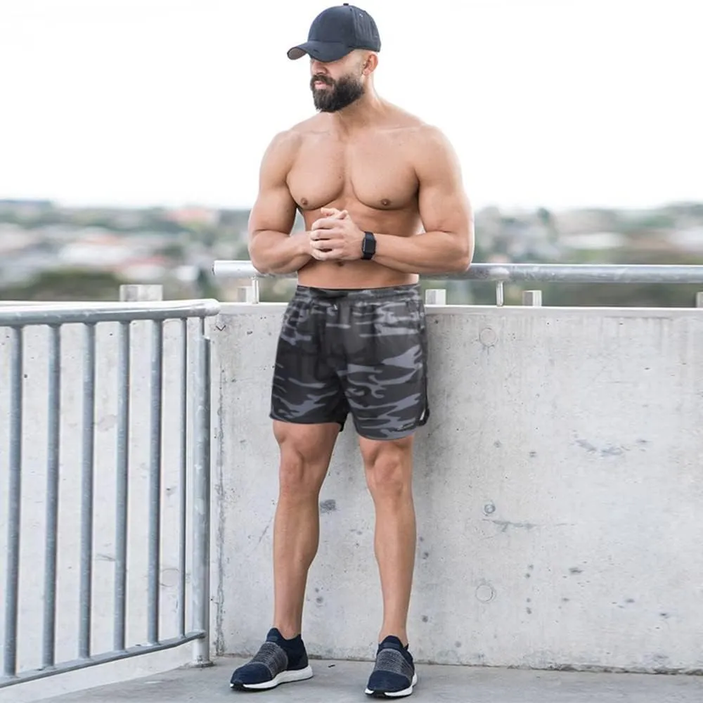 Surenow Mens Running Gym Shorts 3 Inch Breathable Lightweight Athletic Sport Shorts Training Workout Shorts with Pockets