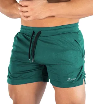 Surenow Mens Running Gym Shorts 3 Inch Breathable Lightweight Athletic Sport Shorts Training Workout Shorts with Pockets