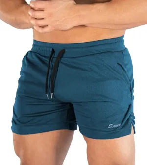 Surenow Mens Running Gym Shorts 3 Inch Breathable Lightweight Athletic Sport Shorts Training Workout Shorts with Pockets