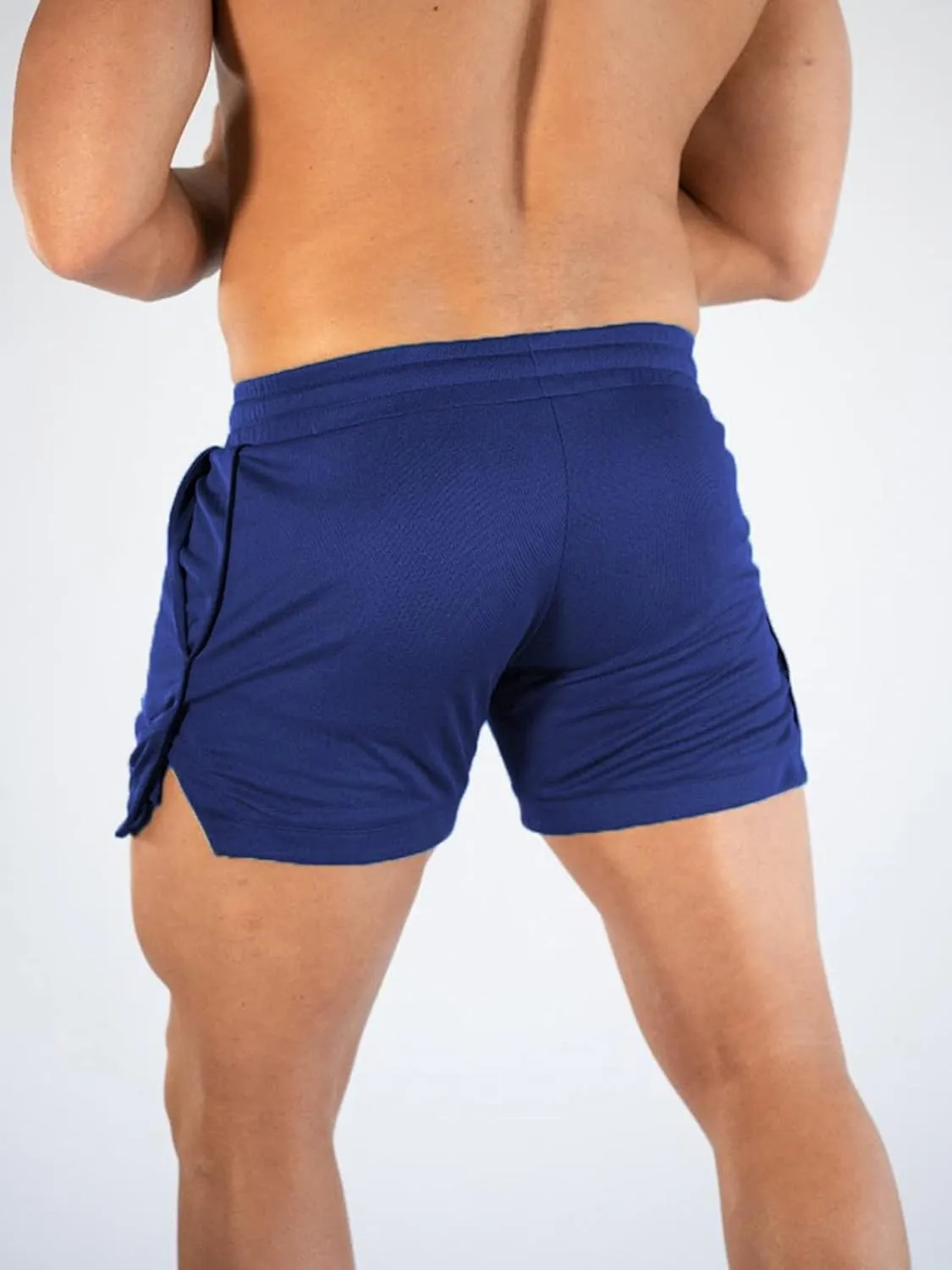 Surenow Mens Running Gym Shorts 3 Inch Breathable Lightweight Athletic Sport Shorts Training Workout Shorts with Pockets