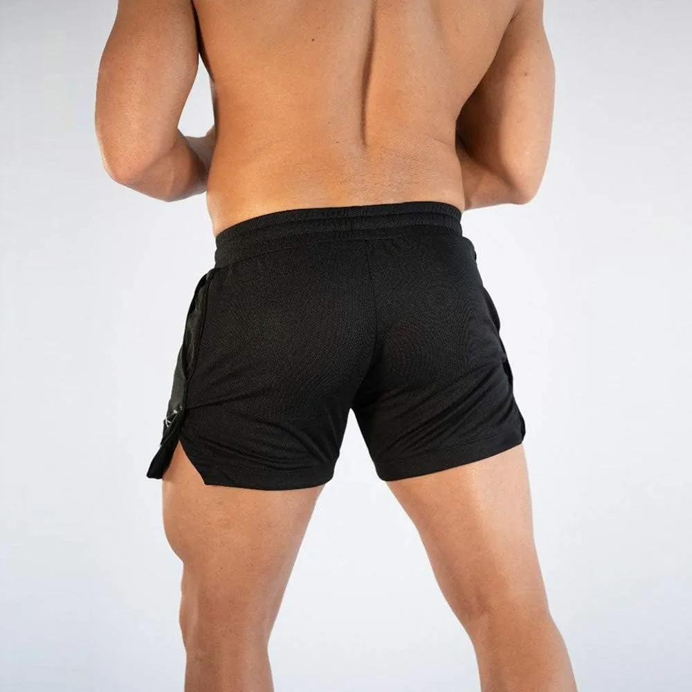 Surenow Mens Running Gym Shorts 3 Inch Breathable Lightweight Athletic Sport Shorts Training Workout Shorts with Pockets