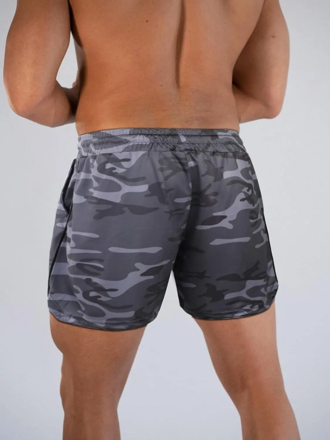 Surenow Mens Running Gym Shorts 3 Inch Breathable Lightweight Athletic Sport Shorts Training Workout Shorts with Pockets