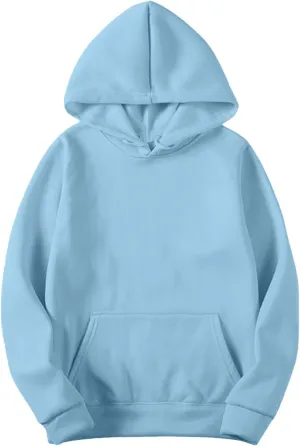 Sweatshirt for Women Trendy Oversized Long Sleeve Solid Color Hoodies Drawstring Drop Shoulder Plus Size Casual Hoodie