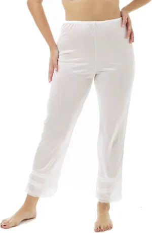 Underworks Nylon Ankle Length Pantliner Pant Slip with Snip a Length