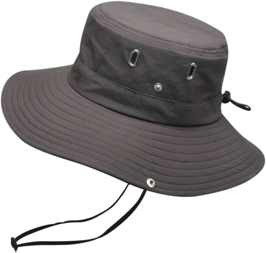 Unisex Bucket Hat 2024 Summer Breathable Sun Hat Fishing Cap Sun Protection Roll Up Foldable Sunhat for Men and Women