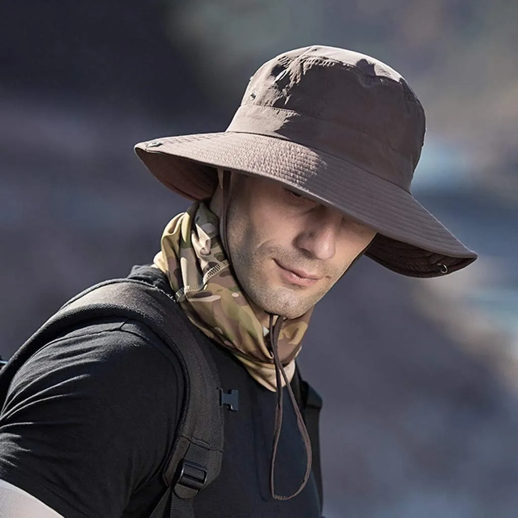 Unisex Bucket Hat 2024 Summer Breathable Sun Hat Fishing Cap Sun Protection Roll Up Foldable Sunhat for Men and Women