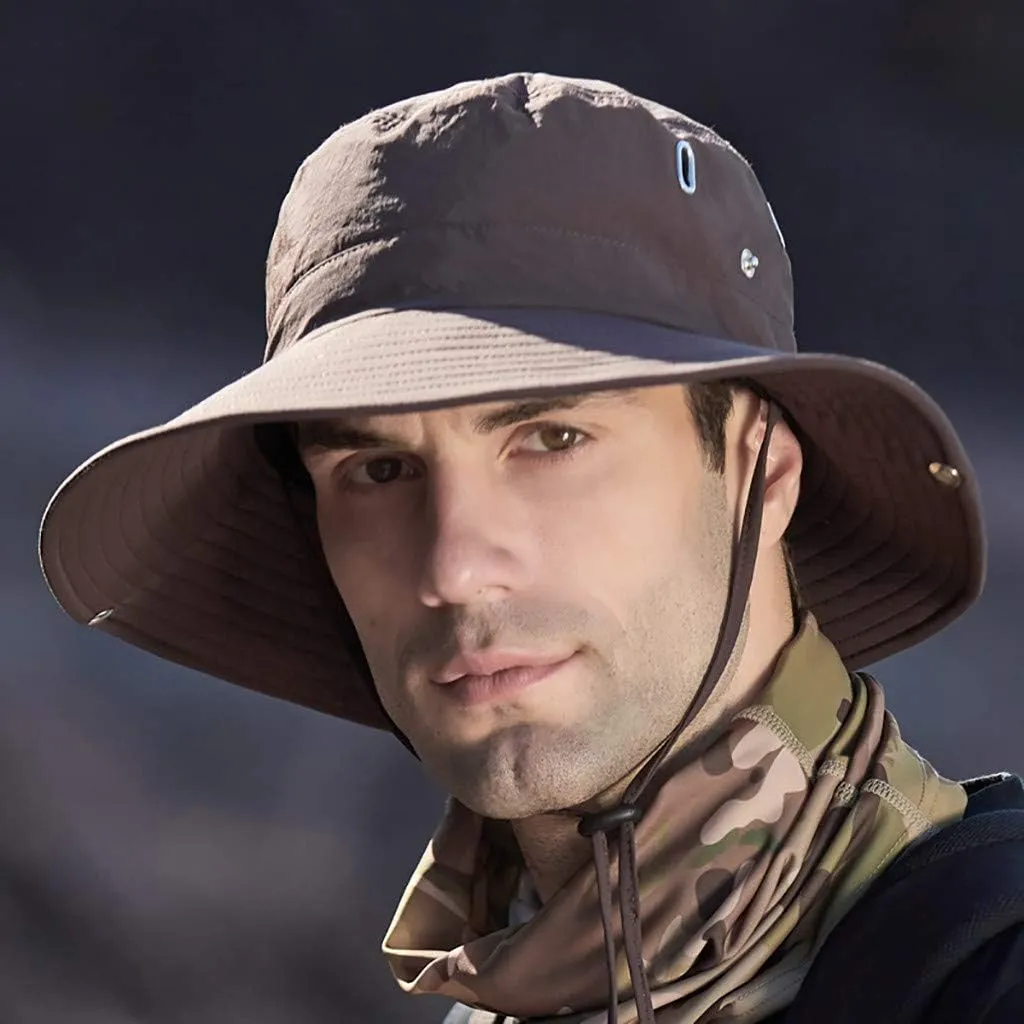 Unisex Bucket Hat 2024 Summer Breathable Sun Hat Fishing Cap Sun Protection Roll Up Foldable Sunhat for Men and Women