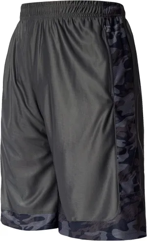 URBEX Long Men's Basketball Shorts with Pockets Athletic Running Gym Workout Sport Shorts