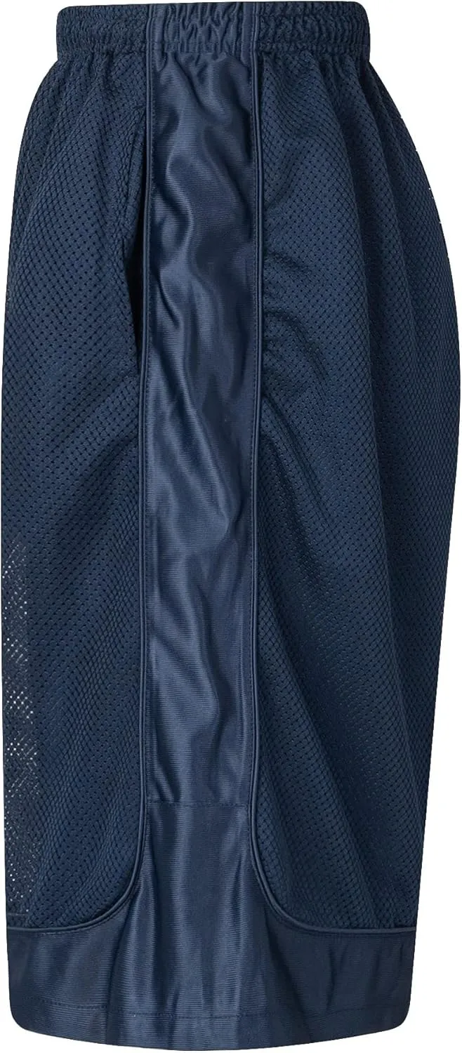 URBEX Long Men's Basketball Shorts with Pockets Athletic Running Gym Workout Sport Shorts