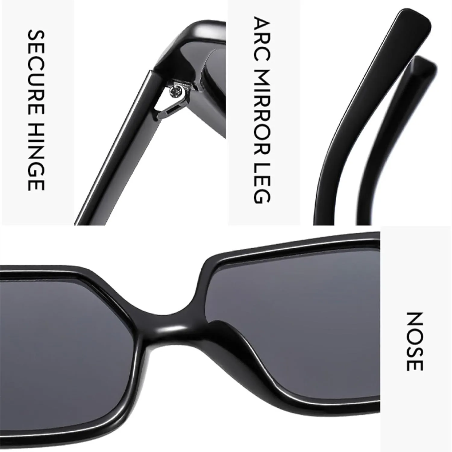 Vintage Classic Big Frame Polygon Men Women Unisex Trend Outdoors Travel Sunglasses Uv400