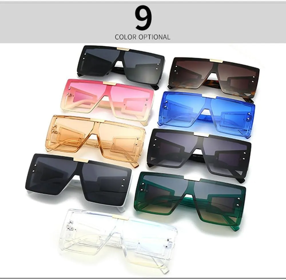 Visor Sunglasses Women Men Oversized Windproof Punk Glasses Big Frame Goggles Shades Sport UV400
