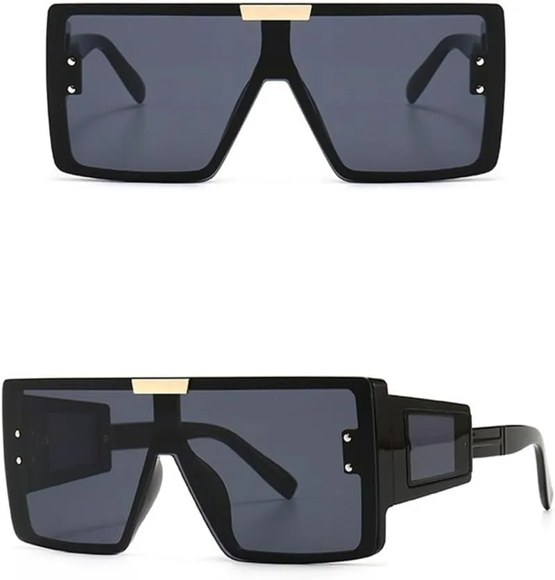 Visor Sunglasses Women Men Oversized Windproof Punk Glasses Big Frame Goggles Shades Sport UV400