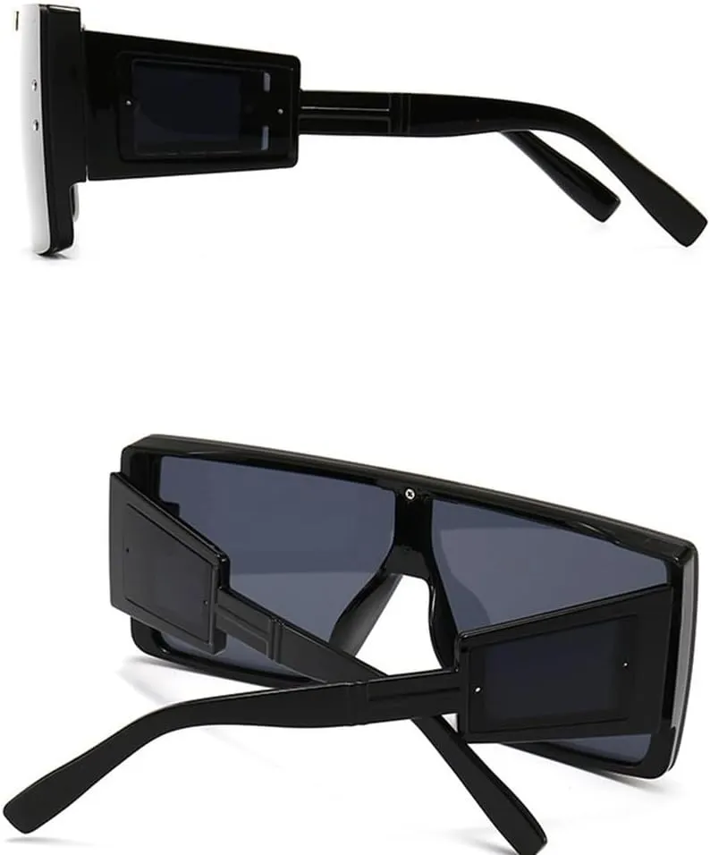 Visor Sunglasses Women Men Oversized Windproof Punk Glasses Big Frame Goggles Shades Sport UV400