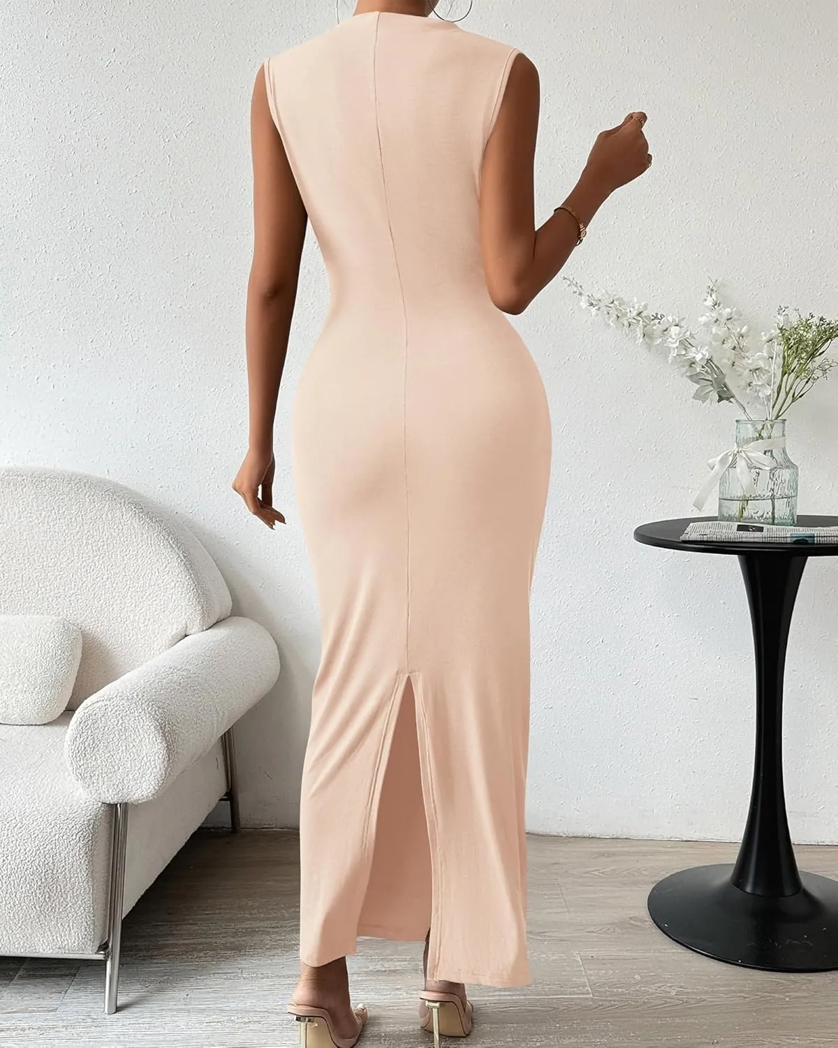 Wedding Guest Dresses for Women Semi Formal Dresses Summer Bodycon Maxi Dresses Work Evening Party Cocktail Dresses