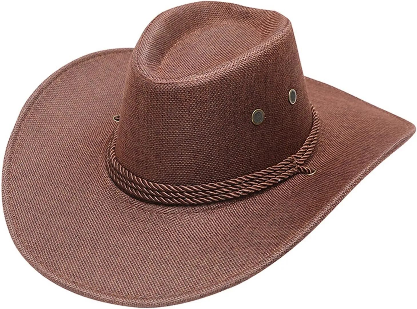 Western Cowboy Hat for Men Women Classic Fedora Hats with Buckle Belt Summer Outback Shapeable Wide Brim
