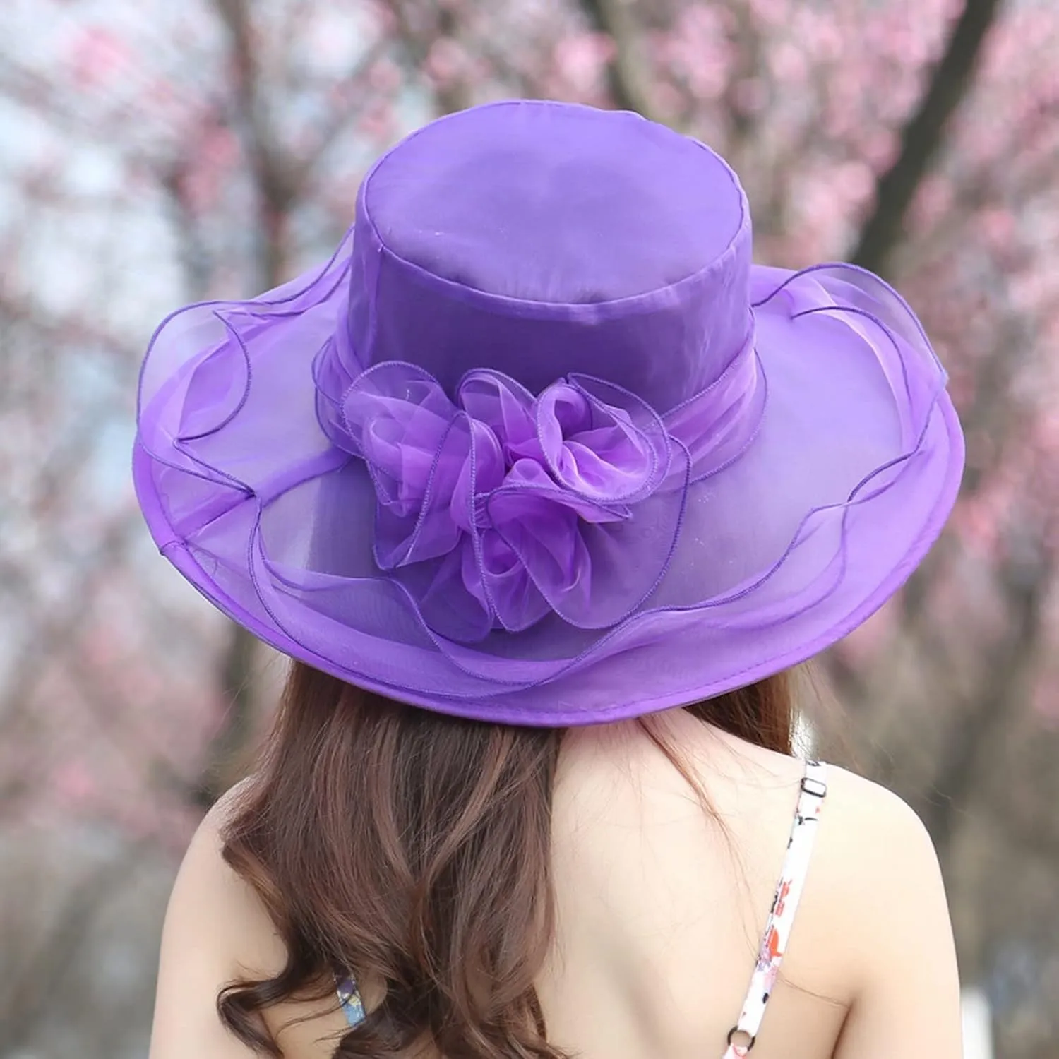 Women Lace Solid Retro Church Hats Wedding Tea Fascinator Hat Bridal Short Brim Roll up Sun Hat Sunshade Hat Fedora