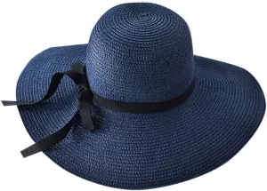 Women Ladies Floppy Beach Sun Foldable Cap New Summer Wide Brim Straw Hat Bucket Cap for Beach Fishing Hiking