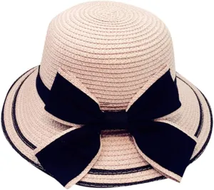 Women Ladies Floppy Beach Sun Foldable Cap New Summer Wide Brim Straw Hat Bucket Cap for Beach Fishing Hiking