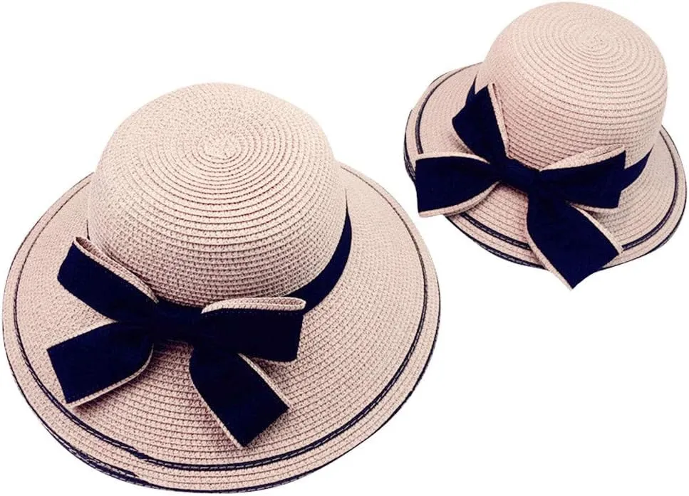 Women Ladies Floppy Beach Sun Foldable Cap New Summer Wide Brim Straw Hat Bucket Cap for Beach Fishing Hiking