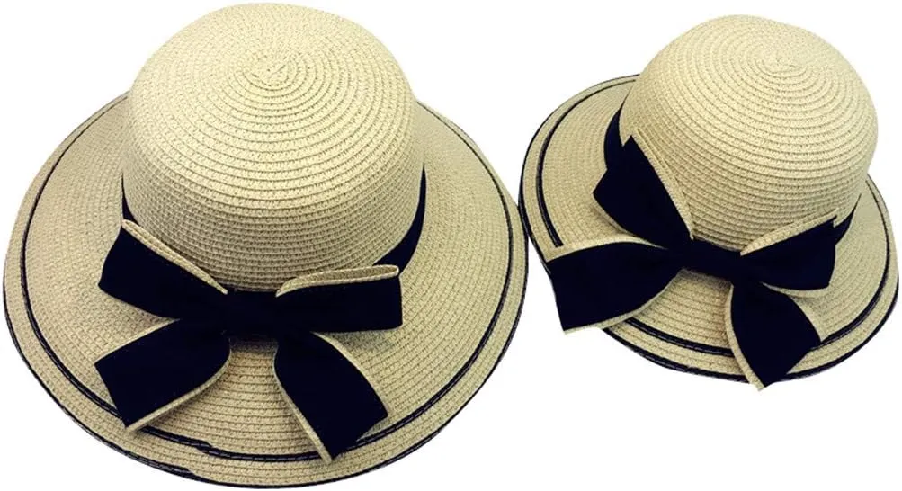 Women Ladies Floppy Beach Sun Foldable Cap New Summer Wide Brim Straw Hat Bucket Cap for Beach Fishing Hiking