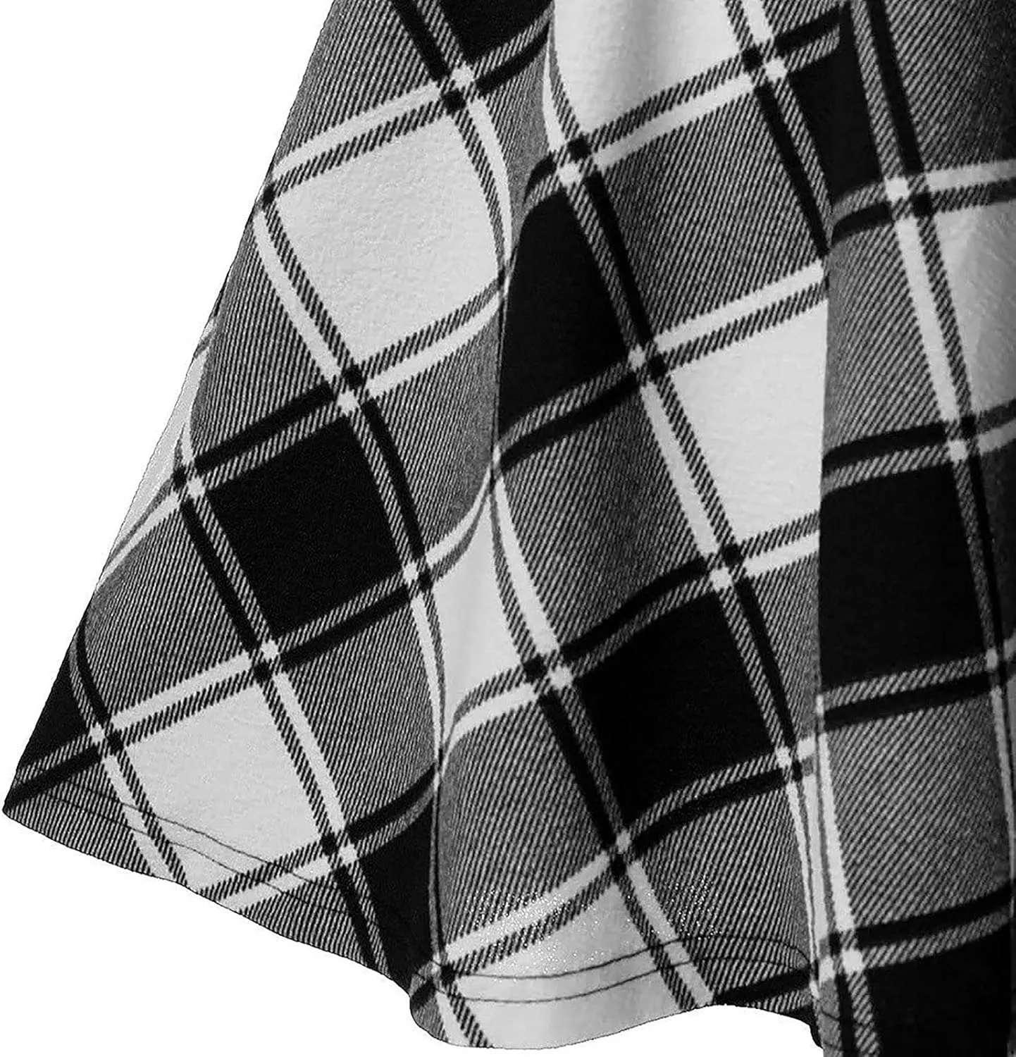 Women Plaid Mini Skirts A Line Pleated Skirts Lace Up Casual Skirts High Waist Skater Skirts Vintage Casual Skirts