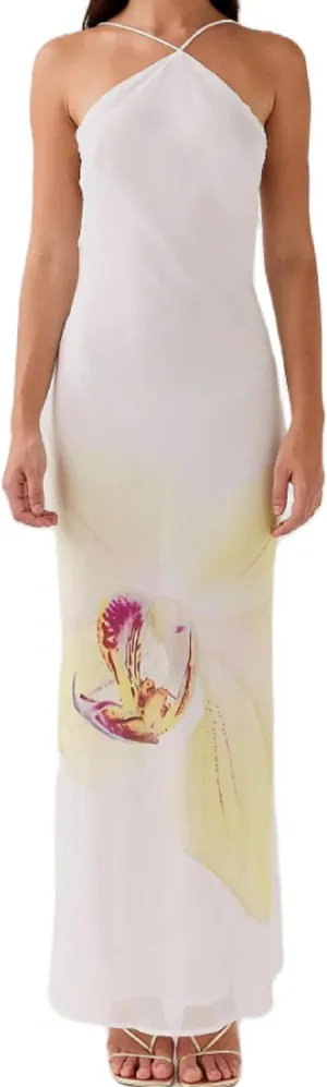 Women Sleeveless Slip Maxi Dress Floral Spaghetti Strap Bodycon Lily Dresses Backless Long Boho Sundress