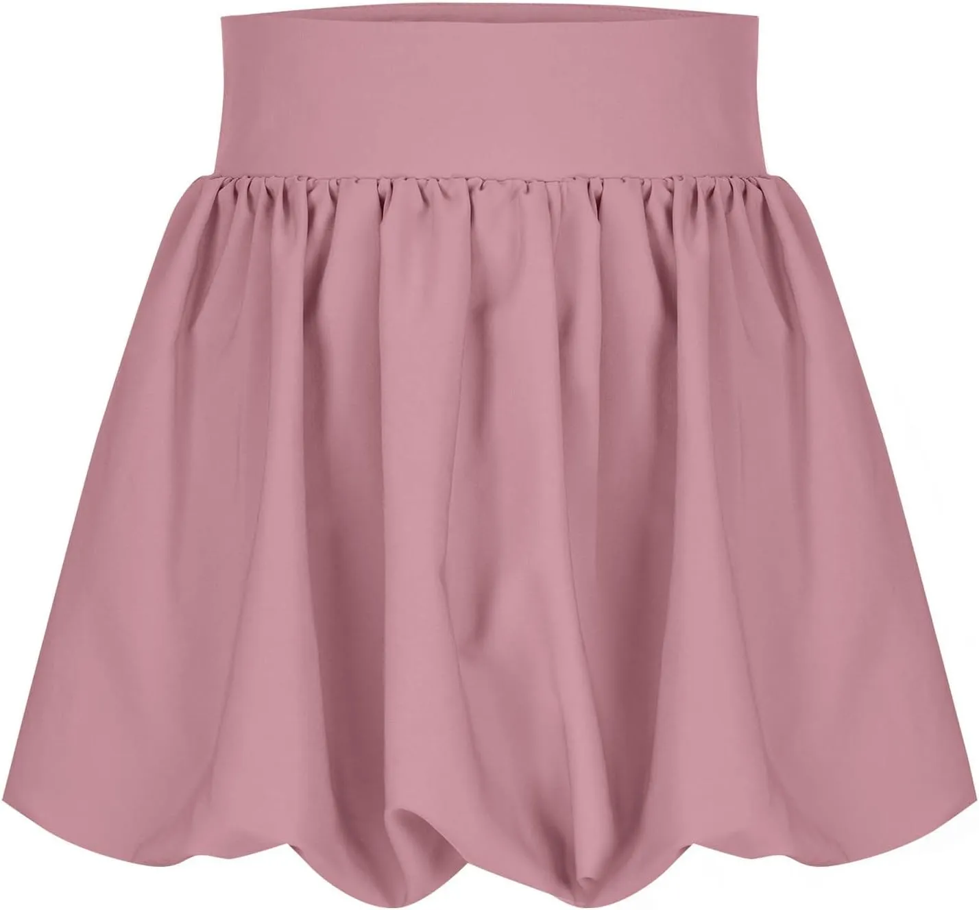 Women Y2K Bubble Skirt High Waist Ruffle Hem A Line Pleated Mini Short Skirt Cute Puffy Short Skirts Streetwear