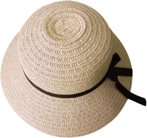 Womens Beach Sun Straw Hat Roll Up Large Brim Fedora Summer Beach Sun Hat Womens Wide Brim Straw Hat