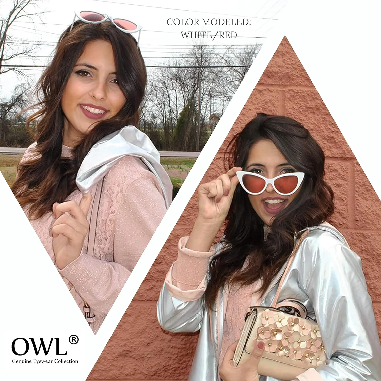 Womens Cat Eye Sunglasses Classic Vintage High Pointed Winged Retro Design UV Protection