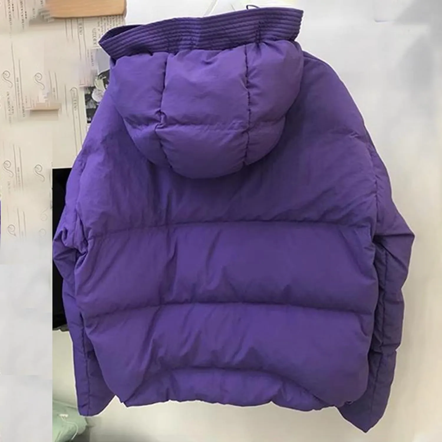 Womens Cropped Puffer Jackets Thicken Winter Coat Puffy Down Jacket Parkas Bubble Outerwear Quilted Lightweight Jackets
