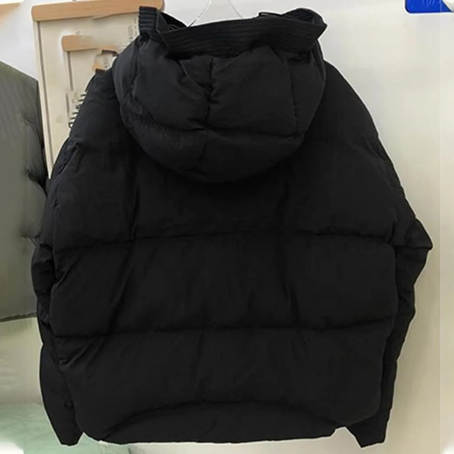 Womens Cropped Puffer Jackets Thicken Winter Coat Puffy Down Jacket Parkas Bubble Outerwear Quilted Lightweight Jackets