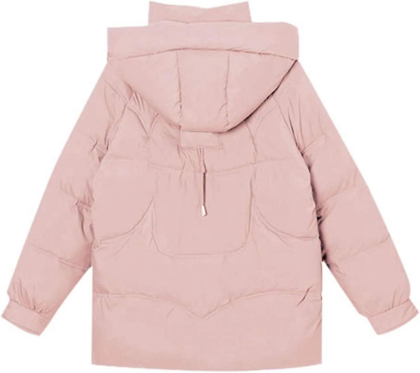 Women's Down Puffer Jackets Lightweight Thermal Quilted Coat with Pockets Zip Up Winter Warm Oversized Jackets
