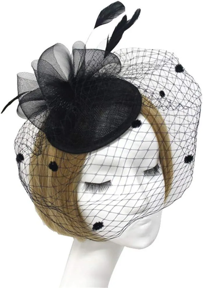 Women's Fascinators Hat Fashion Feathe Hat Cocktail Party Hat Hair Clip Headband Fascinator Wedding Tea Party Hat