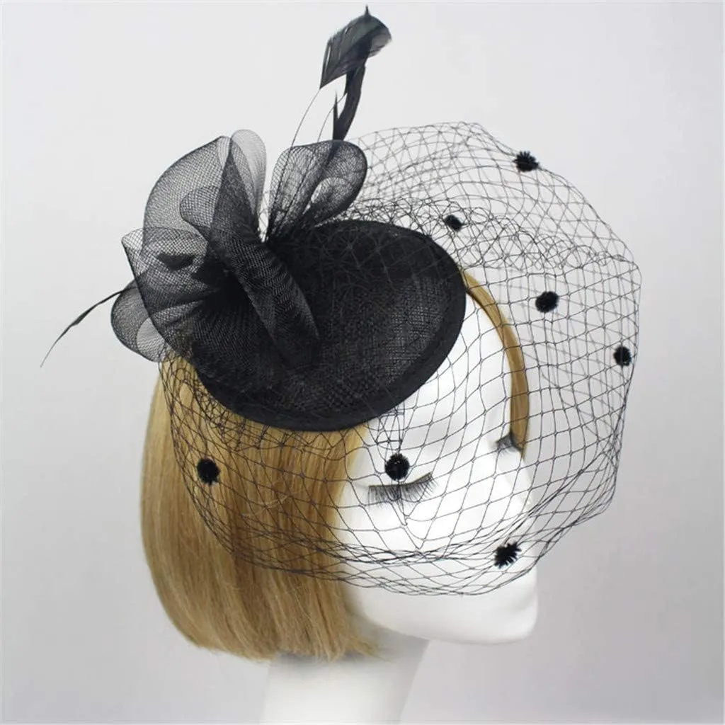 Women's Fascinators Hat Fashion Feathe Hat Cocktail Party Hat Hair Clip Headband Fascinator Wedding Tea Party Hat
