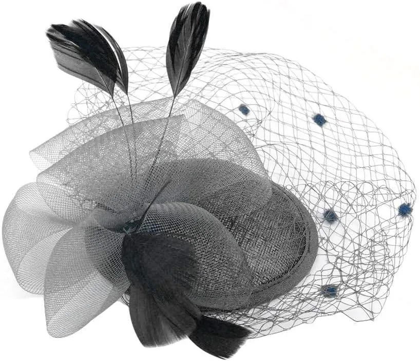 Women's Fascinators Hat Fashion Feathe Hat Cocktail Party Hat Hair Clip Headband Fascinator Wedding Tea Party Hat