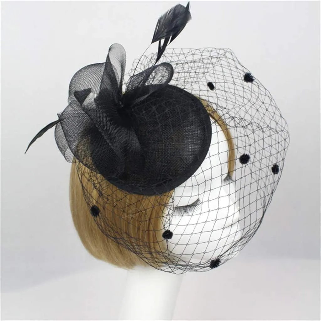 Women's Fascinators Hat Fashion Feathe Hat Cocktail Party Hat Hair Clip Headband Fascinator Wedding Tea Party Hat