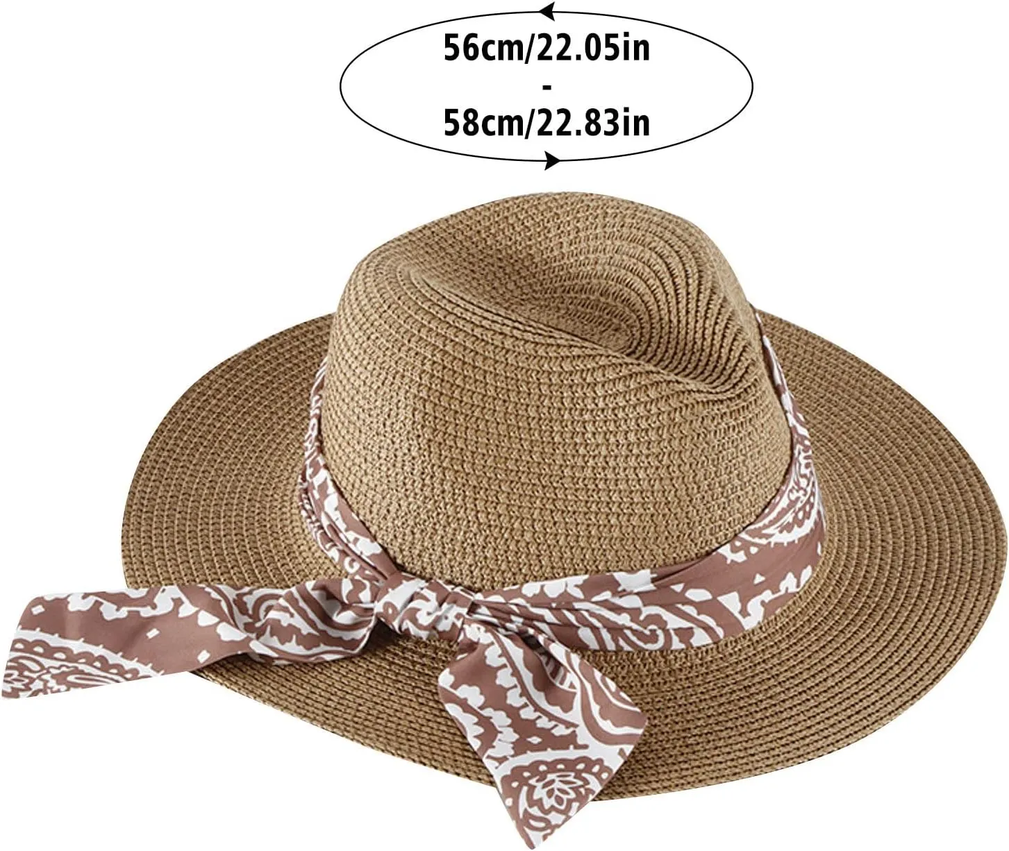 Women's Folable Floppy Hat Wide Brim Sun Hats for Women Floppy Hat Summer Beach Cap Adjustable Straw Hat for Women