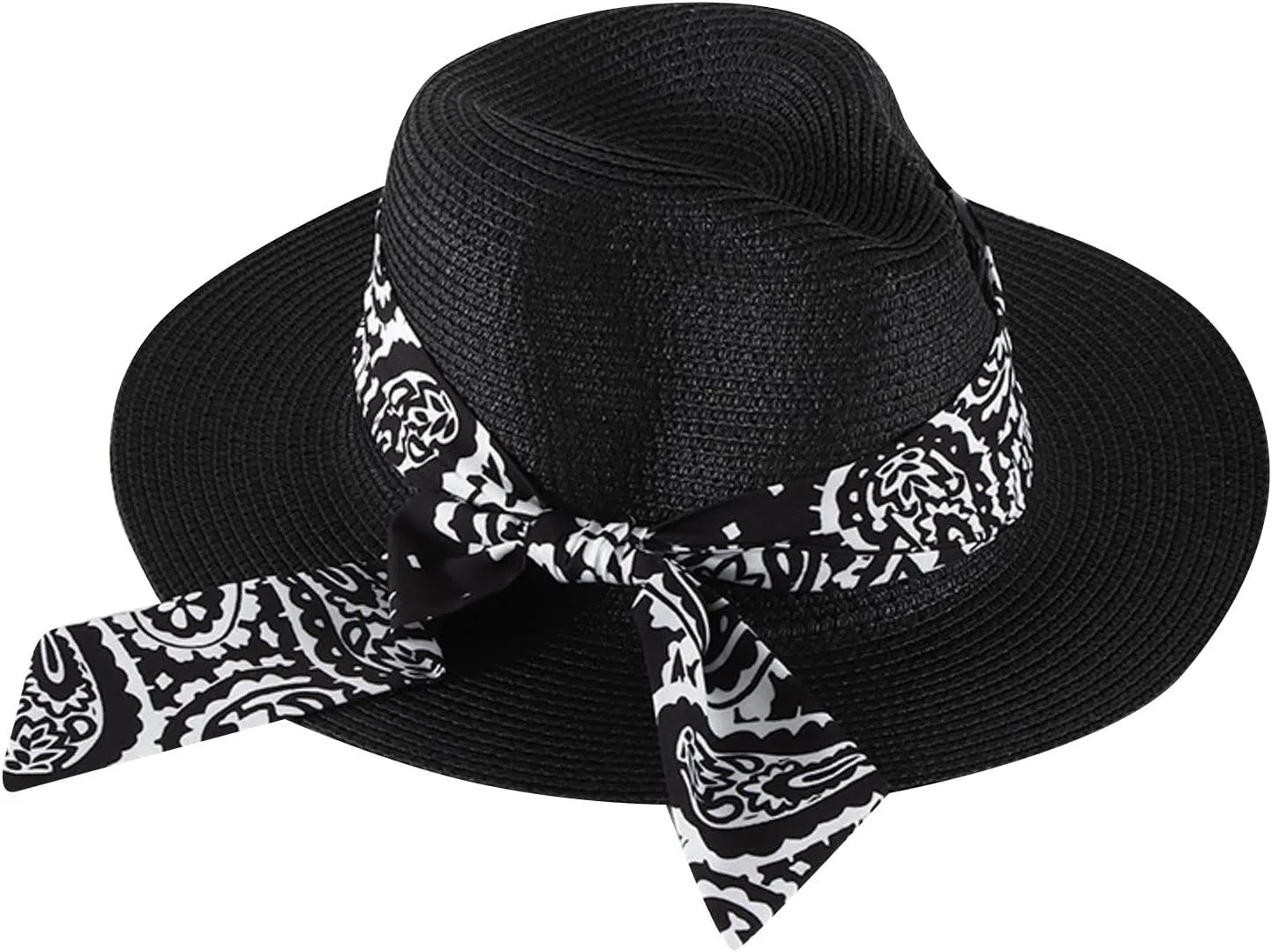Women's Folable Floppy Hat Wide Brim Sun Hats for Women Floppy Hat Summer Beach Cap Adjustable Straw Hat for Women