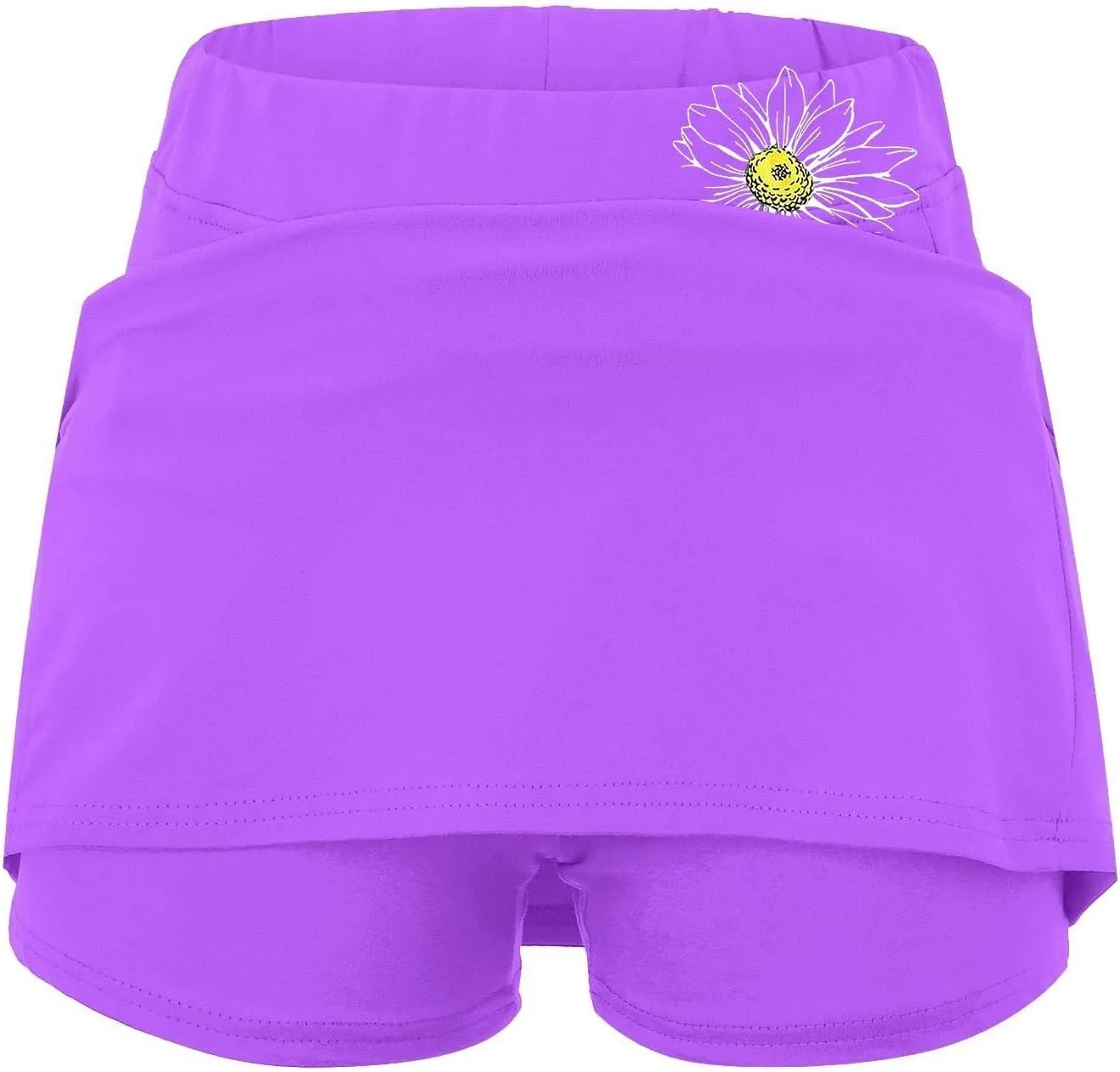 Womens Golf Skorts with Pockets Plus Size High Waist Tennis Skirt with Shorts Underneath Tummy Control Mini Skirts