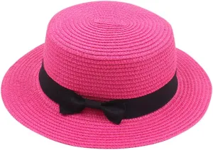 Womens Mens Straw Panama Hat Wide Brim Fedora Summer Beach Sun Hat UPF Foldable Packable Straw Boater Hat for Travel