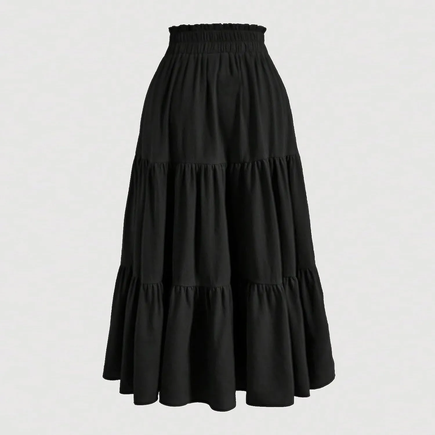 Women's Pleated Skirts Summer Casual Loose Trendy Elastic Waist Floral Print Bohemian Sun A-Line Maxi Skirt, S-XL