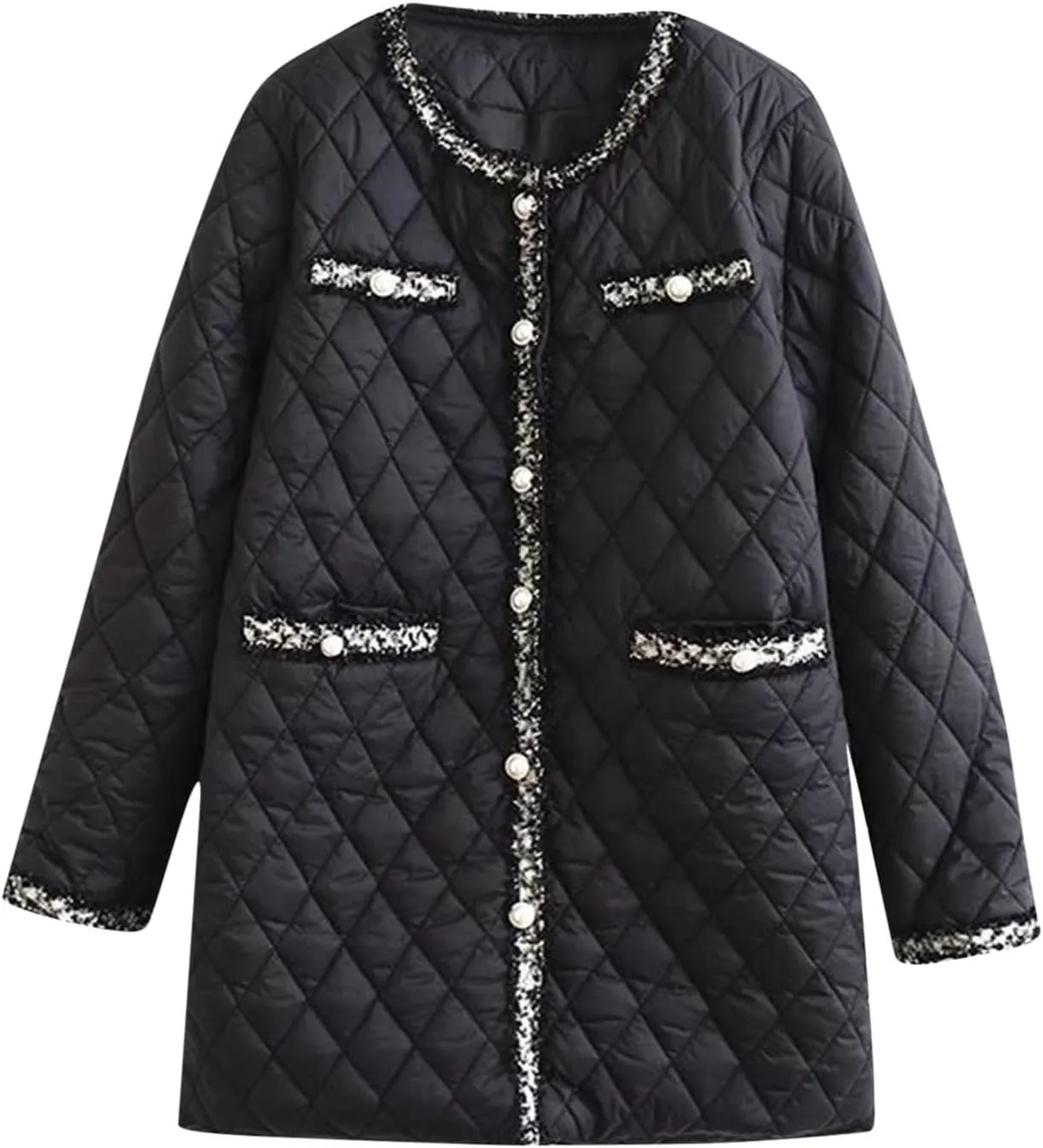 Women's Quilted Lightweight Jackets Winter Coats Casual Thicken Puffer Jackets Warm Long Down Coats Parkas Outerwear