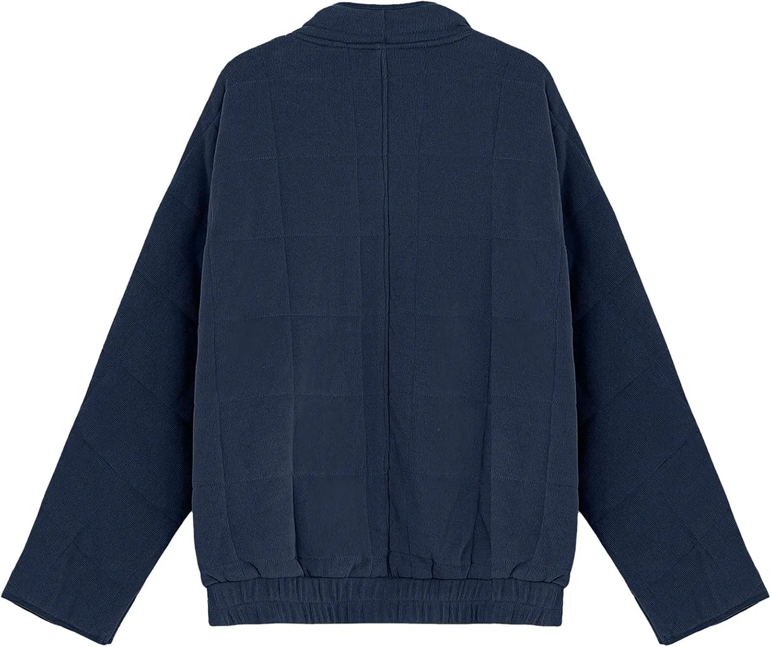 Womens Quilted Puffer Jackets Lightweight Dolman Sleeve Down Coats Zipper Padded Bomber Jackets Outwear with Pocket