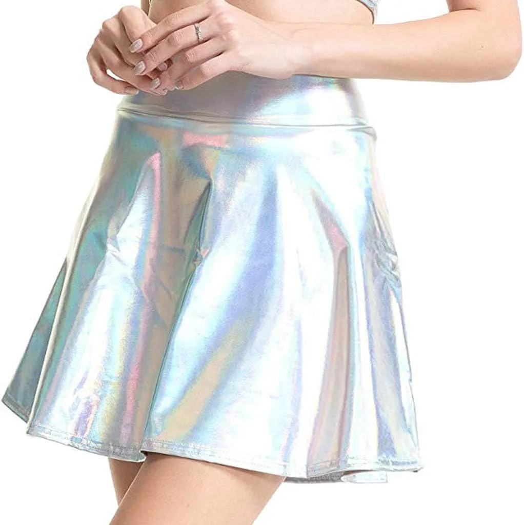 Womens Skirts Women's Casual Fashion Flared Pleated Sexy A-Line Mini Skirt Women's Athletic Skirts Tennis Bikini