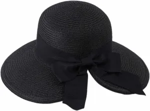 Womens Sun 𝐒traw Hat Wide Brim Summer Foldable Packable Beach Hats for Women,Floppy Sun Hat Foldable Roll up Cap