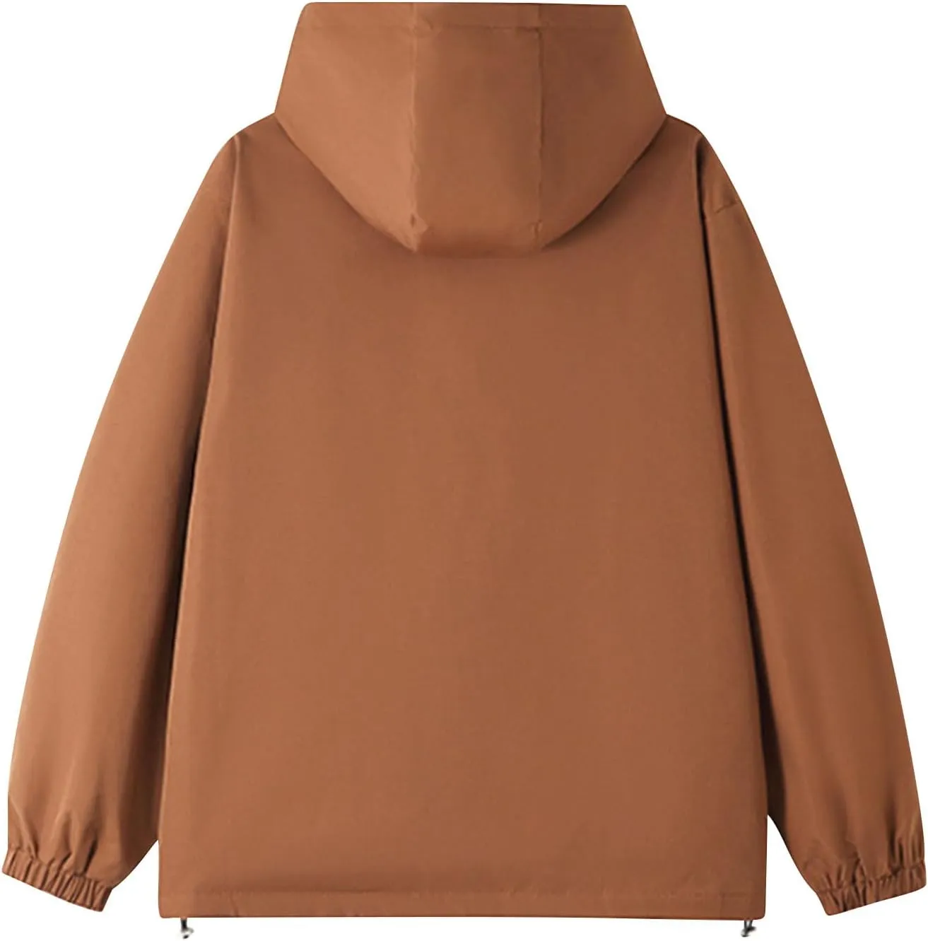 Women's Waterproof Rain Jacket Lightweight Breathable Raincoat Oversize Hooded Hiking Jacket Softshell Windbreaker