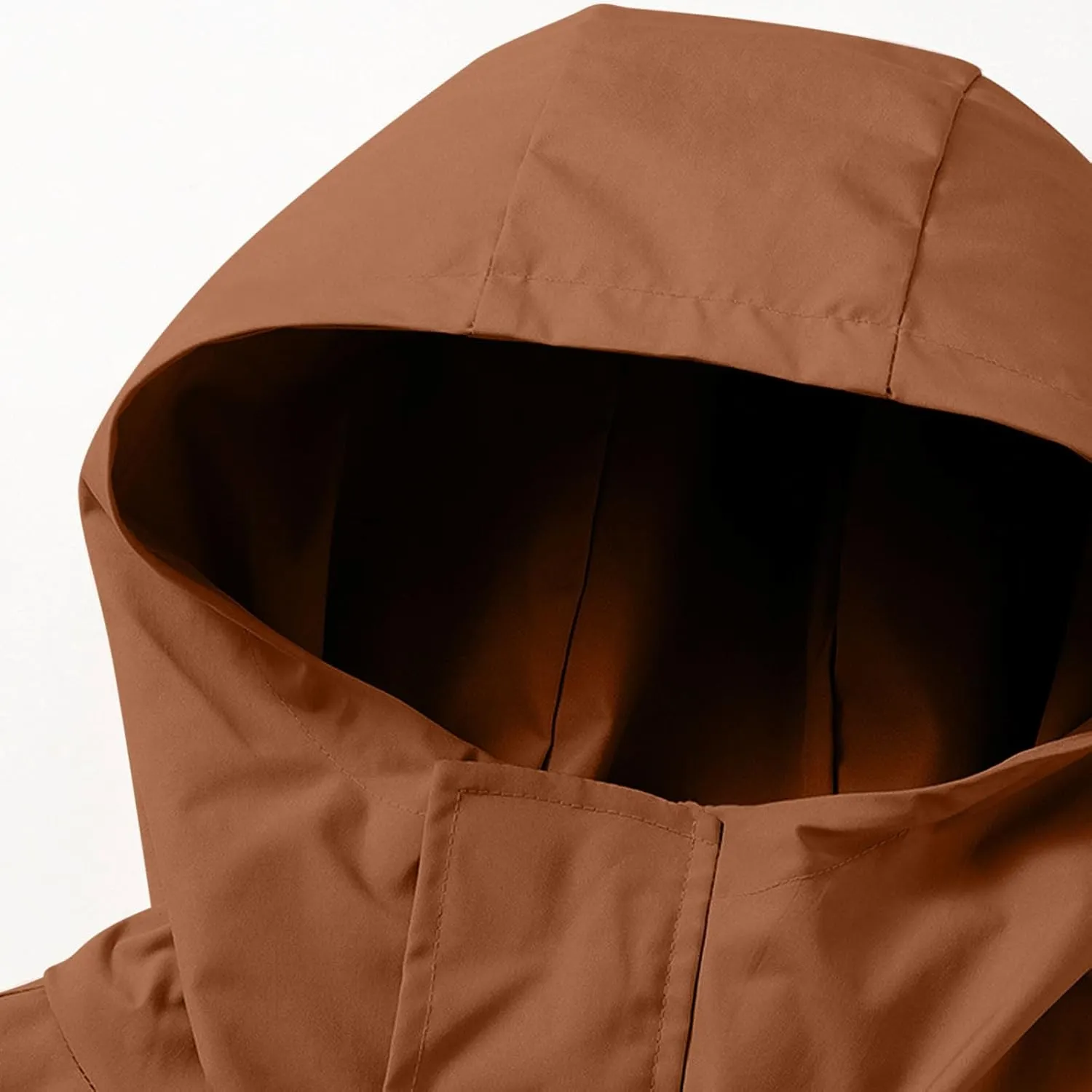 Women's Waterproof Rain Jacket Lightweight Breathable Raincoat Oversize Hooded Hiking Jacket Softshell Windbreaker